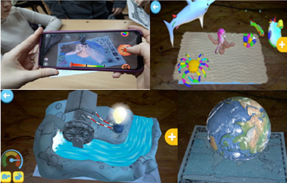 Examples of the usage AR- applications in a work